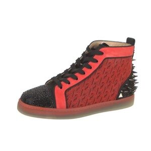 Spike Accents Suede Sneakers Sz:41